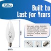 SATONA 60W 120V E12 Base B10 CTC Incandescent Light Bulbs,