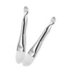 PartyKindom 2Pcs Dual End Face Mask Applicator Brush Soft Bristle Clay Mask Tool with Spoon for Even Application for Spa Skincare and Mud Masks