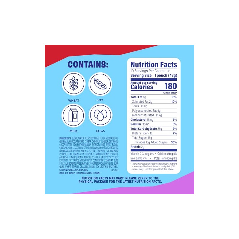 (Value Pack) Little Bites Chocolatey Chip Muffins, 10 individual packs,