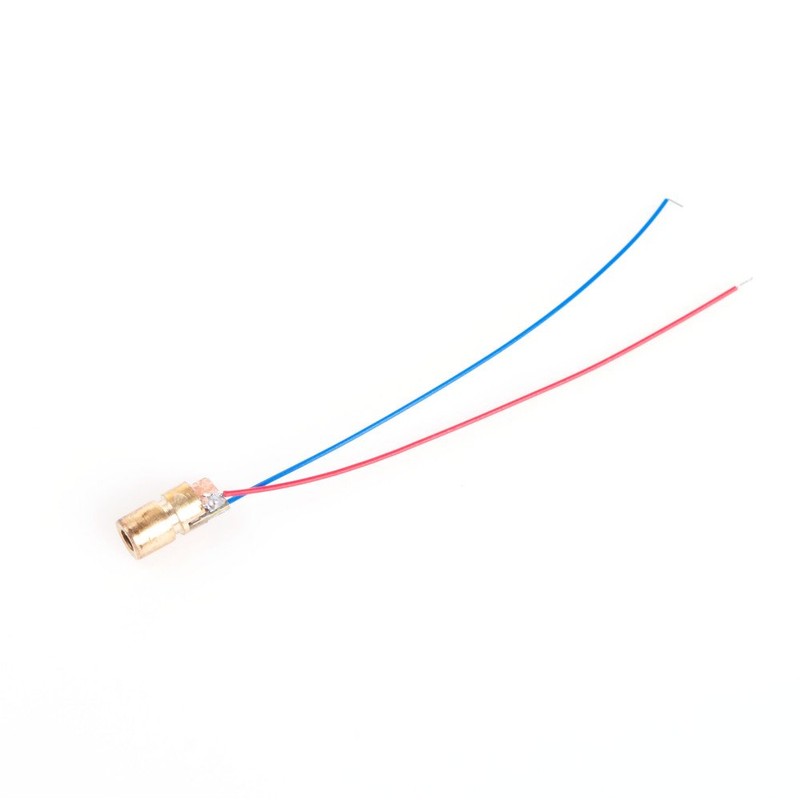 LAOMAO 5pcs Mini Dot Diode Module Head WL Red 650nm