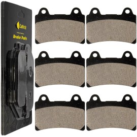 Caltric Front Rear Brake Pads for Yamaha XVZ1300 Royal Star 1300 Tour Deluxe 1997-2001