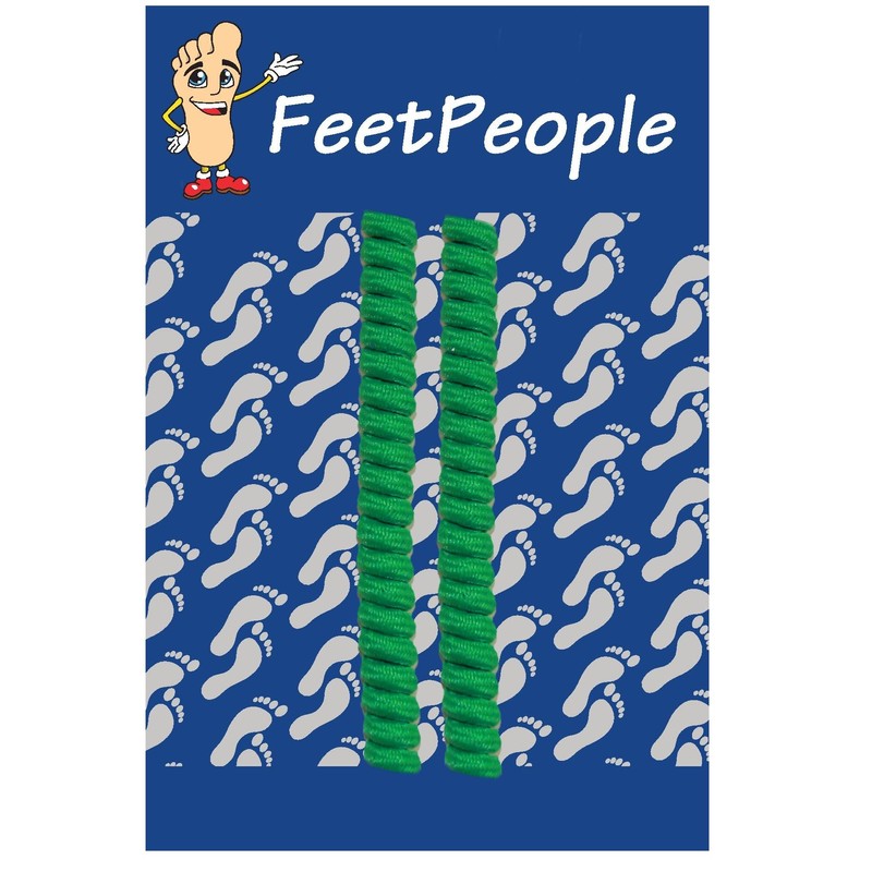 FeetPeople Curly Laces, Green