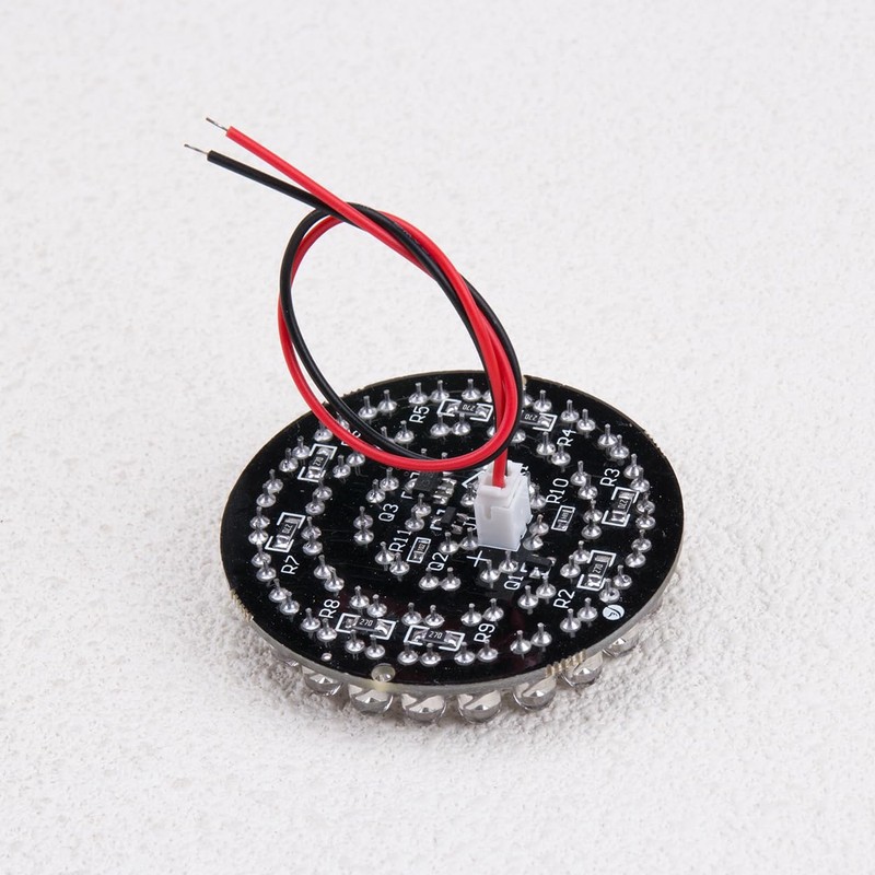ZORZA 2Pcs 12V 850nm IR LED Illuminator Board with Cable