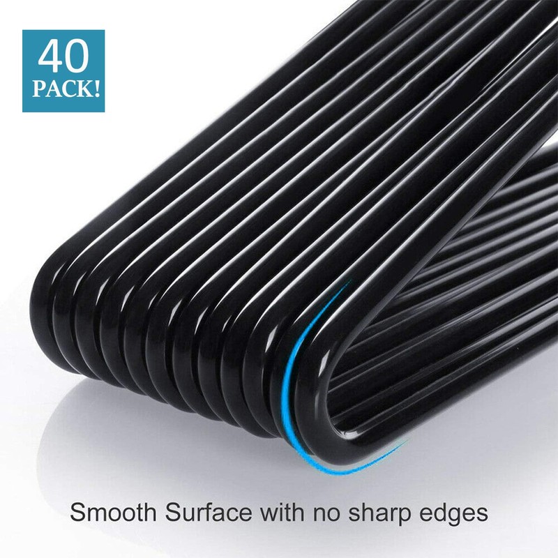 Corodo Metal Pants Hangers Non Slip - 40 Pack Open