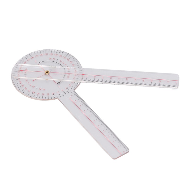 Orthopaedic Use Goniometer 360° Physical Therapy Angle Protractor Ruler for