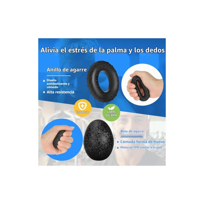 Fortalecedor de Agarre de Mano, MCSWKEY Ejercitador de Mano con