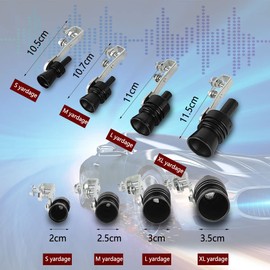 Car Turbo Whistle, Exhaust Whistle Turbine Sound Exhaust Pipe Whistle, Universal Aluminum Turbo Sound Exhaust Muffler Pipe Whistle Car Blow off valve Simulator（M-Black）