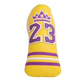 SHABIER Yellow Golf Putter Cover with NO.23 Design Headcover for Blade Golf Putter Head Cover
