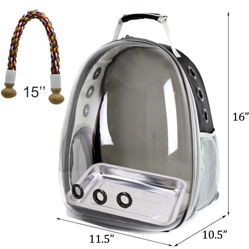 Bird Traval Carrier Cage, Polarized Tinted Blue Space Capsule Astronaut