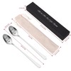 Vinsani 2 Pieces Coffee Engraved Spoons His & Hers Couple