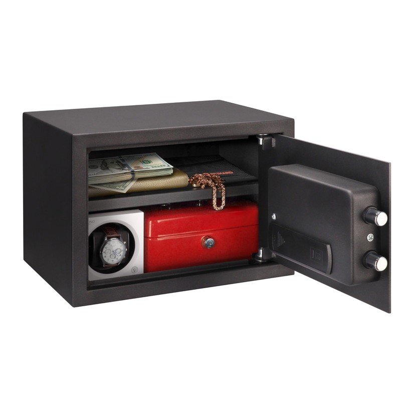 Brihard Family Electronic LCD Safe 9.84"H x 13.78"W x 9.84"D
