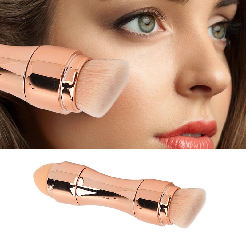 4 in 1 Makeup Brush Soft Bristles Elastic Sponge Head