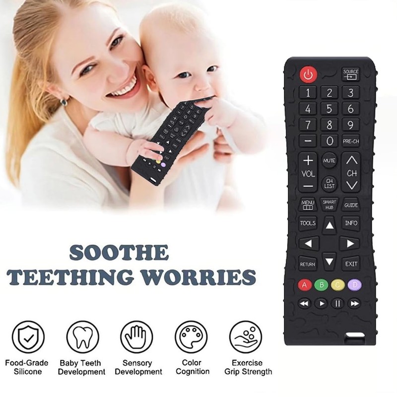 XPEX Baby Remote Control & Teething Ring, Teething Toy, Lifelike