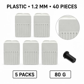 40-Piece Hearing Aid Wax Guard Filters for Compatible Hearing Aids – 1.2mm Easy Replacement Receiver Protectors for Daily Maintenance
