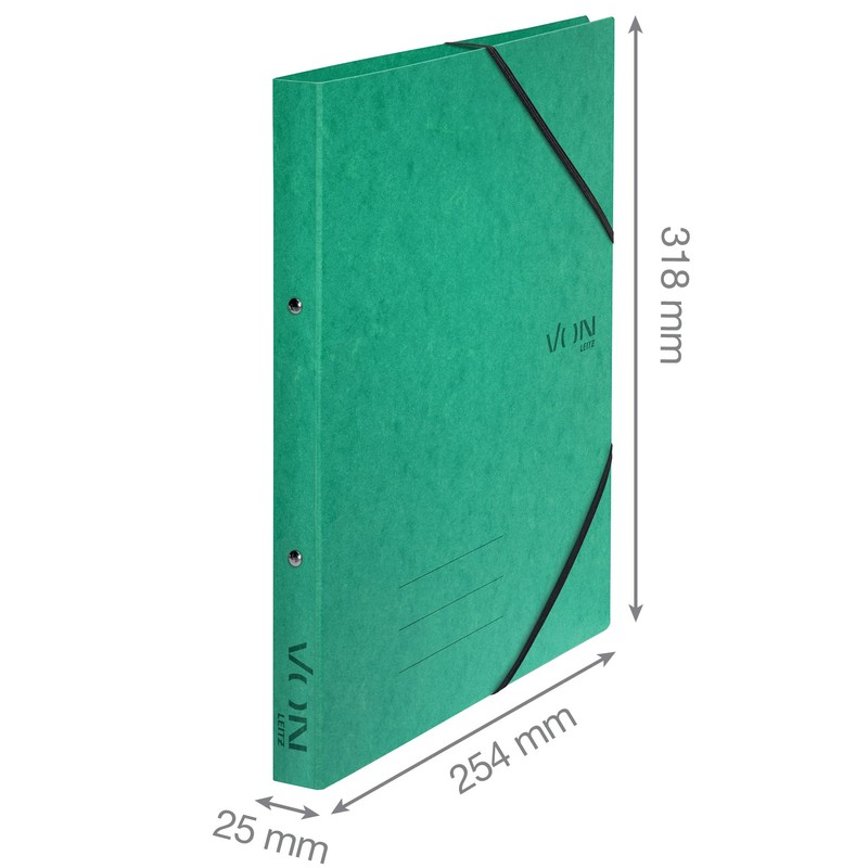 Leitz VON Leitz Ringbuch A4, Karton, Mit 2 Ringen und