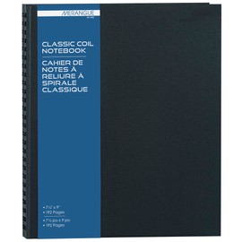 Merangue Hardcover Spiral Notebook, Narrow Ruled, 9 x 7-1/4 Inches, 96 Sheets, Blue