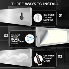 Stainless Magnetic Knife Holder for Wall Pack 2, 12 Inches, Multifunctional Knife Magnetic Strip Fridge for Organizing Kitchen Utensils, Glue, 2 Side Hooks, & Foam Adhesive Strip Included