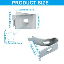 Moicstiy 15 Pack Cabinet Shelf Clips, Stainless Steel Shelf Bracket Clips, Adjustable Shelf Support Pins for Cabinet Sheving