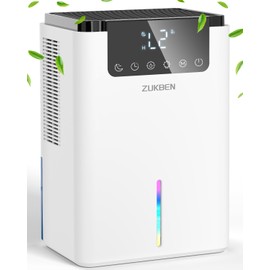 Dehumidifier for Basement,75 OZ Quiet Dehumidifiers for Bathroom with Auto Shut Off,2 dehumidification Modes,Sleep Mode,Auto Defrost,Timer,Portable Small Dehumidifier for Bedroom,Home,RV