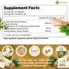 Ginseng & Ginkgo Biloba 100 Veggie Capsules, Energy Ginseng Root