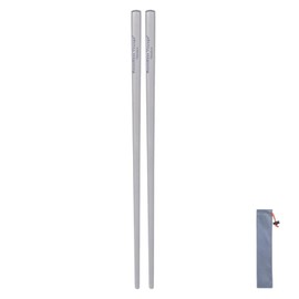 Boundless Voyage Ti1181T Titanium Chopsticks, Lightweight, Durable, Square Chopsticks, Vegetable Chopsticks, My Chopsticks, Made of Titanium, Lightweight, Open Fire, Bento Box, Business Trips,
