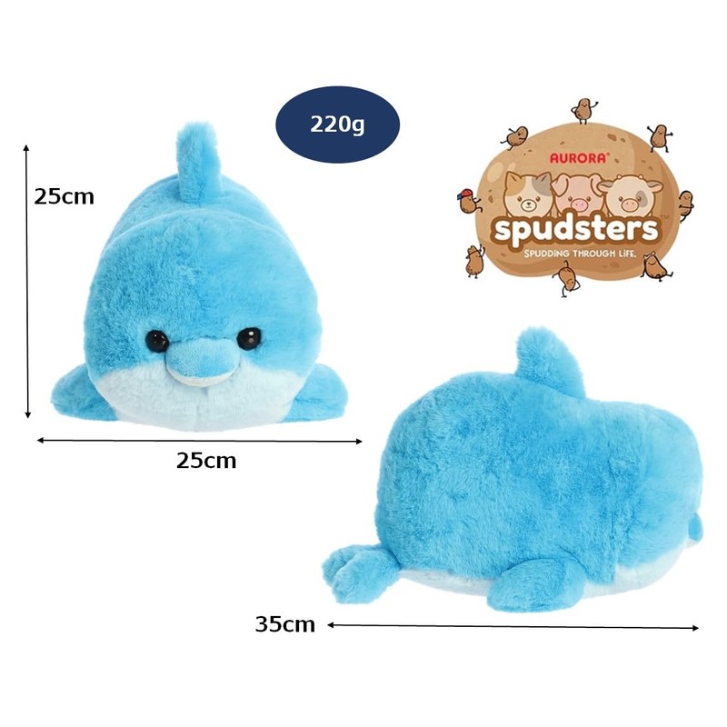 AURORA Plush Dolphin Plush Pillow Cushion