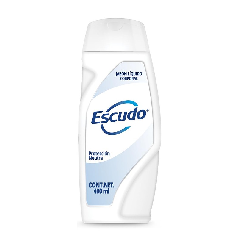 Escudo Antibacterial, Jabón Líquido Corporal Protección Neutra sin Triclosán, 400