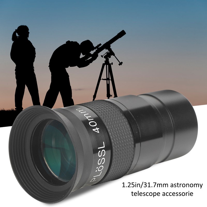 Black Metal 40mm 1.25inch Multilayer Wideband Coating Monocular Eyepiece for