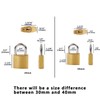 SEPOX® 3Pcs Pack Heavy-Duty Solid Brass Padlocks with Same Keys