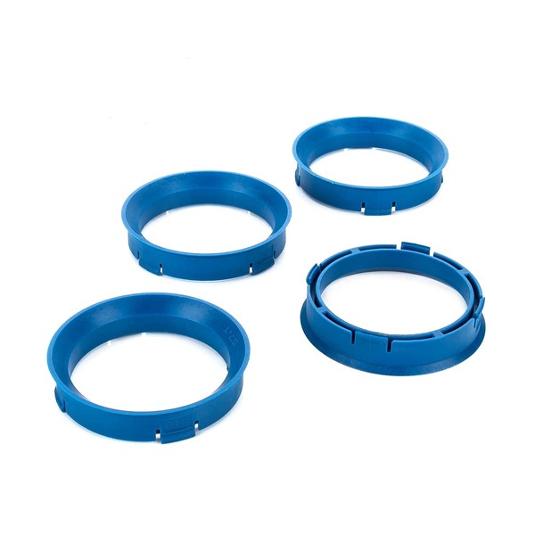 LST 4 x centring rings, spacer rings, blue, for alloy