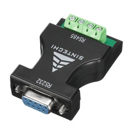 sourcing map RS232 to RS485 Converter Adapter Serial Communication 4P Terminal Block for Industrial Communication Data Supported