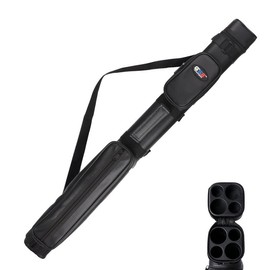 GSE GAMES&SPORT EXPERT 2x2 Hard Square Billiard Pool Cue Stick Carrying Case (5 Colors) - Style: Brown