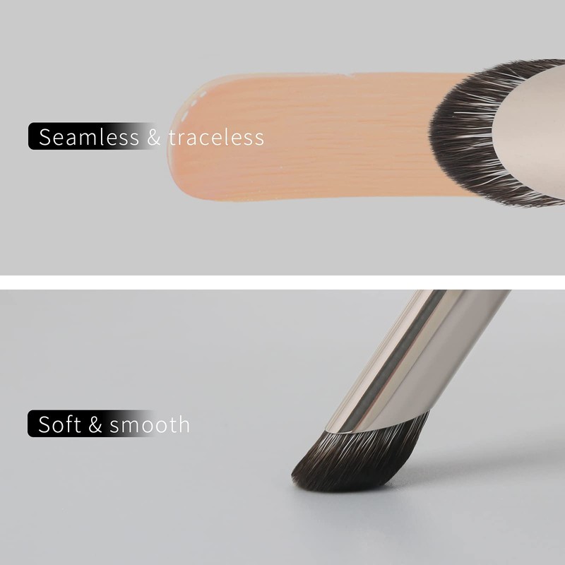 ENZO KEN, Angled Concealer Brush Under the Eye, Small Nose