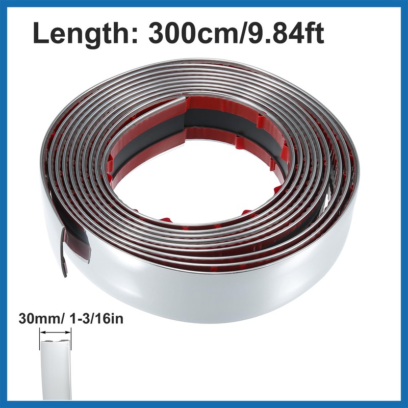 A ABSOPRO Car Door Edge Guards Strip 30mm Wide 9.84ft