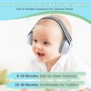 YARVPUV Baby Earmuffs, 2-in-1 Hearing Protection, Baby Headphones (0-4 Years),