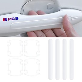 RUGNADOO Protectores para Manija de Puerta de Coche 8pcs, Protectores contra ArañAzos para Puerta del Auto en 3D, Autoadhesivo Impermeable, Adecuado para AutomóViles, Todoterrenos, Deportivos