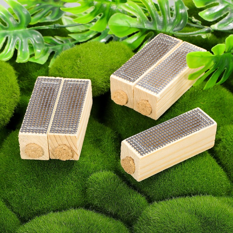 Yardwe 5pcs Wooden Queen Cages, Queen Cage Beekeeping Tools Queen