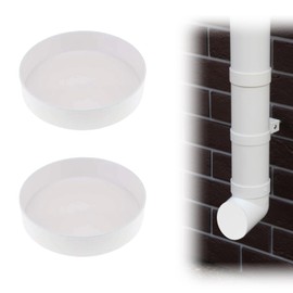 VARKAGE Ventilation Pipe Cover End Piece Cover for Ventilation Pipe - Pipe Cover 110 mm Pipe Cover Sleeve Plug DN110 PVC Cover Cap Ventilation Pipe End Cap UV-Resistant ASA Plastic