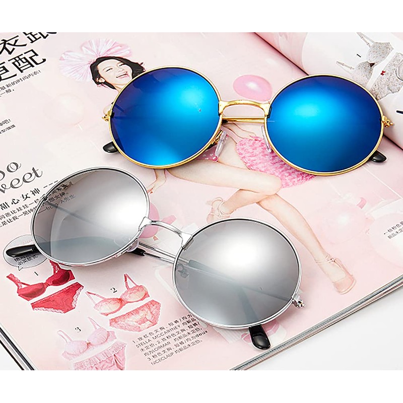 Rio Grande ZM-SG6767 Round Design Gradient Sunglasses, Frame: Black/Lens: Gray