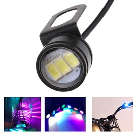 Create idea Eagle Eye LED Light,DRL Fog Light, Daytime Running Light 12V Universal Fits for Motorcycle Motorbike 1 Pair White