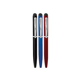 STAPLES 2618980 2-in-1 Stylus and Pen 3-Pack Black/Red/Blue