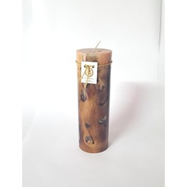 Handmade Long Burning Sandalwood Pillar Candles (Large)
