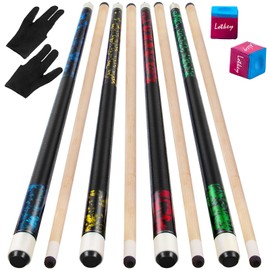 Pool Cue Sticks for Adults,Super Straightened Up 58'' 18 19 20 21 oz Billiard Cues Stick Canadian Maple Tacos De Billar Profesional Set of 4/3/2/1 House Bar Pool Que Table Beginner Pool Queue for Sale