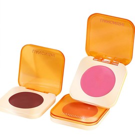 LiangNiShi Blush Cream Cheek, Popular, Natural Floud, Low Saturated Color, Long Lasting, Teak Palette, Portable, Easy for Beginners to Make-up (02# Soft Orange)