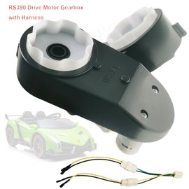 12V RS390 Gearbox for Ride On Toy Cars,Motorcycles Powered Wheels High Speed Upgrade 390 Drive Engine with Motors (2 Pcs RS390 12V 20000RPM)