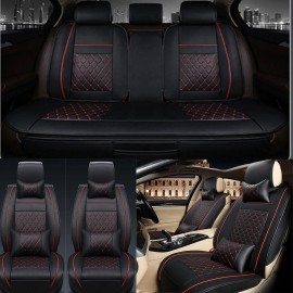 Geartronics For Toyota RAV4 Front+Rear Car Seat Covers 5-Seats Protector Leather Full Set