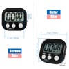 Digital Kitchen Timer Magnetic Backing Stand, Timers for Baking, Kitchen,