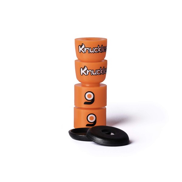 Orangatang Knuckles Soft Longboard Skateboard Truck Bushings (Orange, Set of 4)