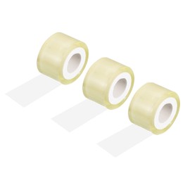 PATIKIL 44 Yard x 1.2 Inch Badminton Grip Cushion Wrap, 3 Pack PE Tennis Racket Grip Tape Backing Film Handle Anti Skid Cushion Accessories, Clear