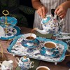 ACMLIFE British Serving Tray Set, 21 inches Bone China English
